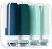 Malachite Toiletries Silicone Travel Bottle Set Leak Proof 90ml