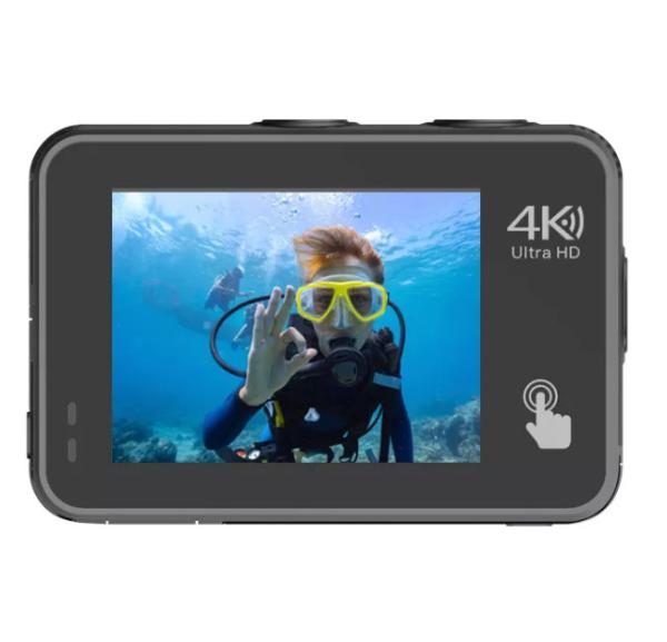 Wifi HDMI Waterproof HD Wifi Action Cam , 60fps 4k Action Dual Screen Camera