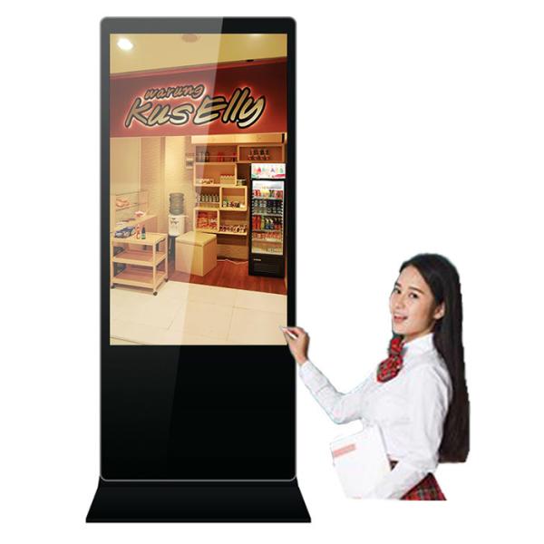 IDP Electronics 4k Interactive Digital Display Kiosk 55 Inch Freestanding Digital Signage Companies