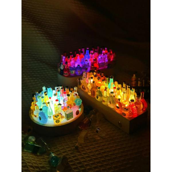 Лед света ночи бутылки вина Diy мини осветил свет ночи бутылки вина света украшения миниатюрный