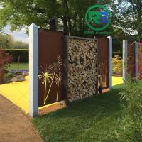 Grades de vedação de alumínio Vertical Modern Picket Privacy Metal Garden Black Angle Grades de vedação de alumínio