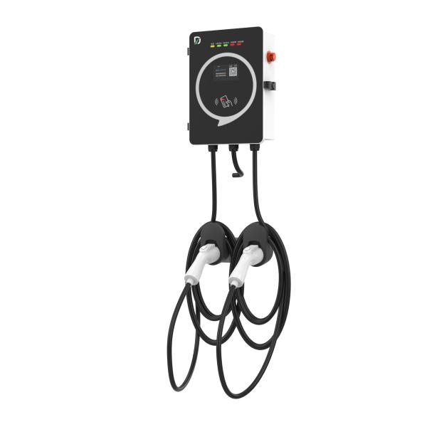 Pedestal Mounted Ev Home Chargers Tesla Car Charger Efficient For Residential Use