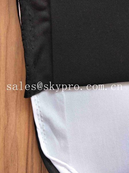Wearproof Black And White Neoprene Fabric Roll REACH ROHS SGS Foam Material