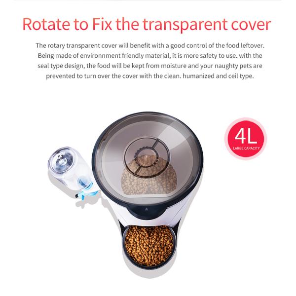 Вода любимца дистанционного управления и распределитель еды