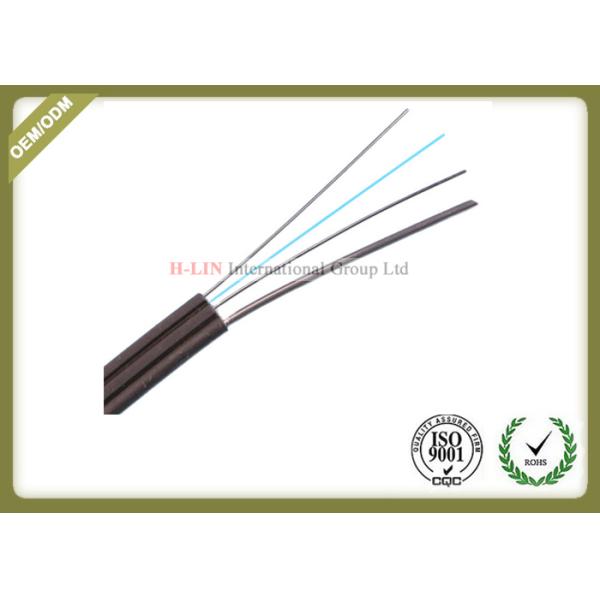 Singlemode FTTH Fiber Optic Cable Metal Strength Member For High Speed Optical Routes