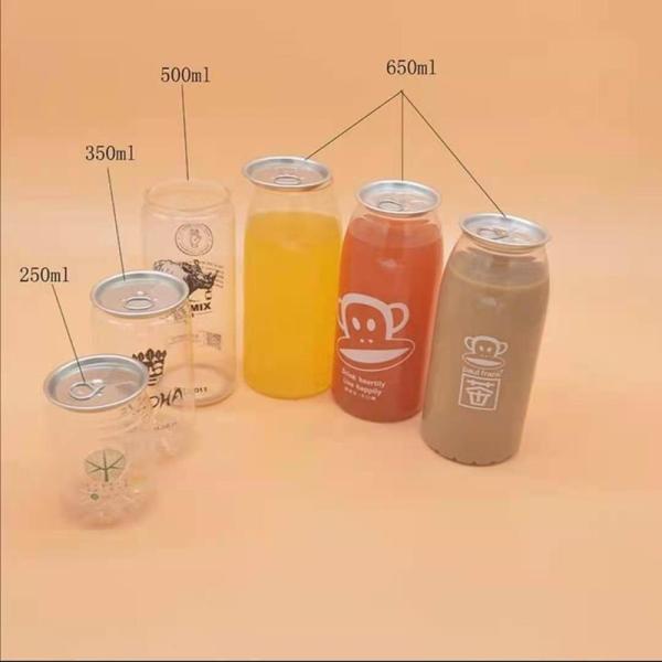 Boissons en Canettes Étiquette Personnalisée Aluminium Anneau de Tir Bouteille PET Capacité Impression Couleur du Couvercle