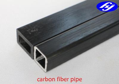 Tubulação matte/lustrosa do quadrado da fibra do carbono do CFRP do material composto do carbono do Pultrusion