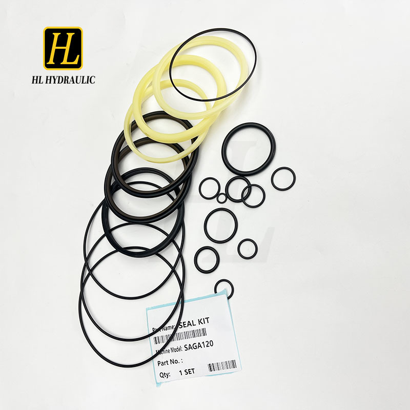 Excavator Spare Parts  SAGA120 Oil Seal Kit for Hydraulic Breaker Hammer Construction Machinery