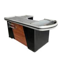 Compteur de caisse de supermarché en acier inoxydable Durable Cabinet Longueur personnalisable