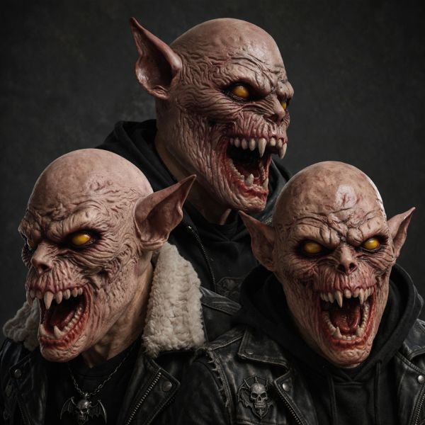Terrifying Vampire Bat Latex Mask for Halloween Cosplay - Lightweight 0.3kg and One Size Fits Most