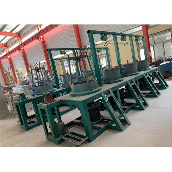 Continuous Drums Wire Drawing Line , Wire Manufacturing Machine Gear Rotation