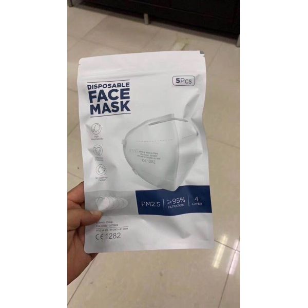 KN95 Mask Packaging Poly Bags