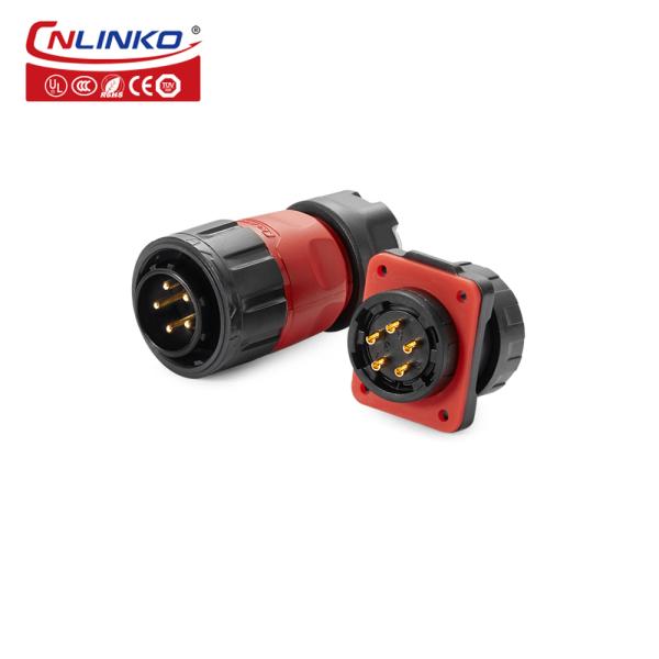 5 Pin Plug Wiring Waterproof Connector with Bayonet Socket Wiring Cable