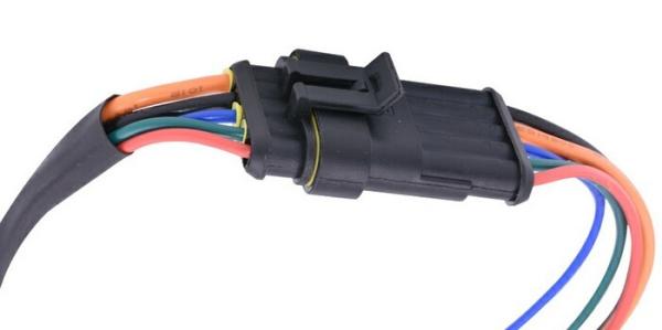 110/187/250 Female Flag Spade Terminal Connector Wiring Harness with Waterproof Plug for Automotive Stereo