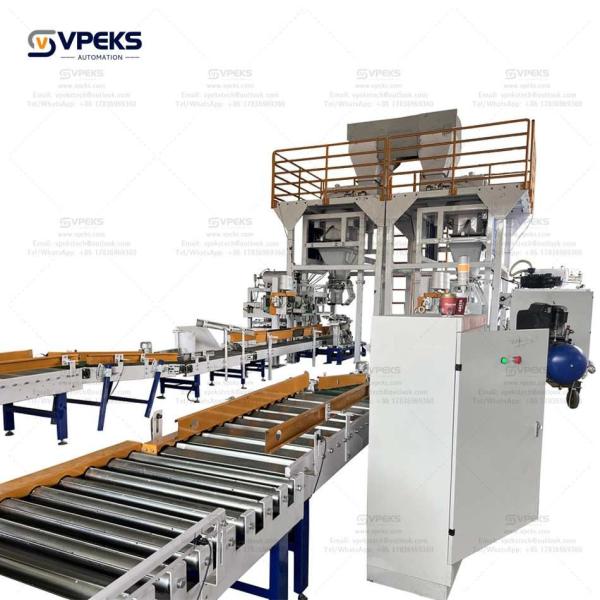 Automatic Weigh And Pack Machinery 10-50 Bags Per Minute For 5-50kg Woven Kraft PE Bags