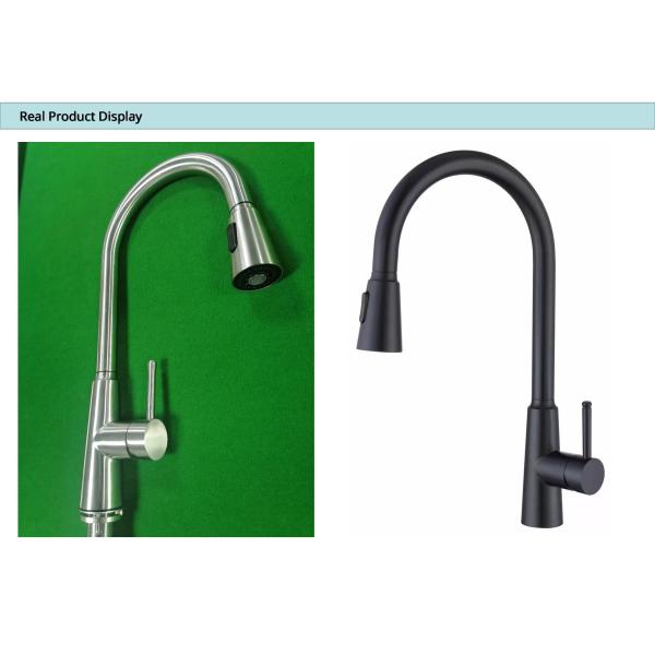 Почищенный щеткой никель вытягивает вниз шланг 2077H Faucet Sus304 CUPC кухни Brained