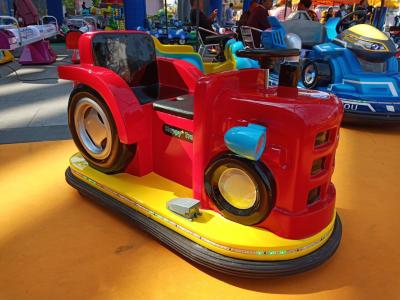Attractive Red Kids Bumper Car , Bumper Cars Ride Colorful LED Headlight