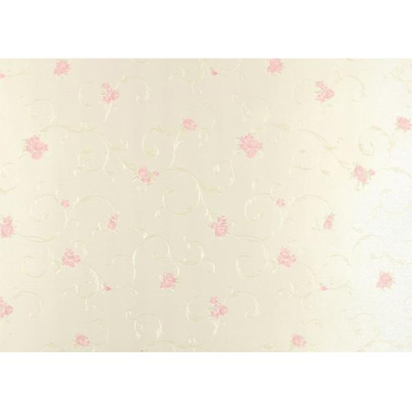 Bedroom Wall Paper / Rustic Floral Wallpaper With PVC Materials , 1.5kg Weight