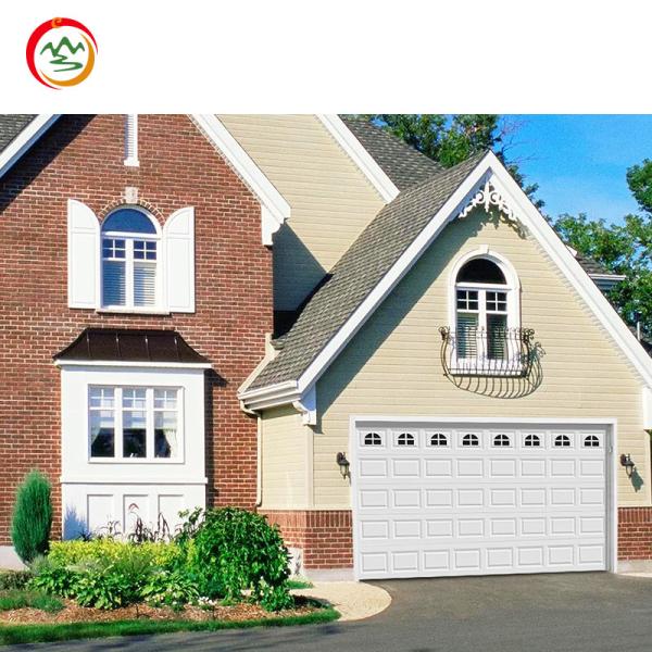 Factory Manufacturer's Modern Auto Lift Steel Overhead Motorized Bifold Sectional Garage Door for Apartment Projects Anti-Theft