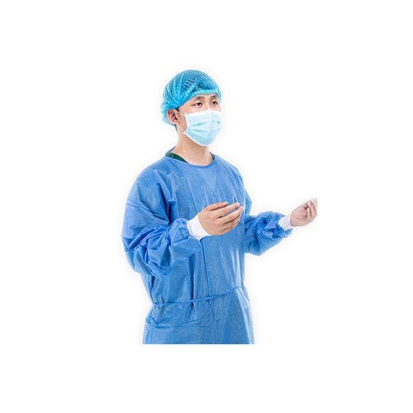 Мантия изоляции голубой больницы SPP SMS защитная водоустойчивая