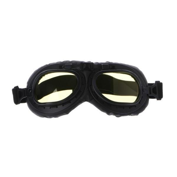 Dos vidros macios do motociclista do piloto do vintage dos óculos de proteção do capacete da motocicleta engrenagem protetora Gafas