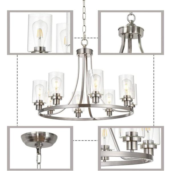 Yihao Customized Design Pendant Light with 50000 Hours Lifespan and Adjustable Height for Modern Living Spaces