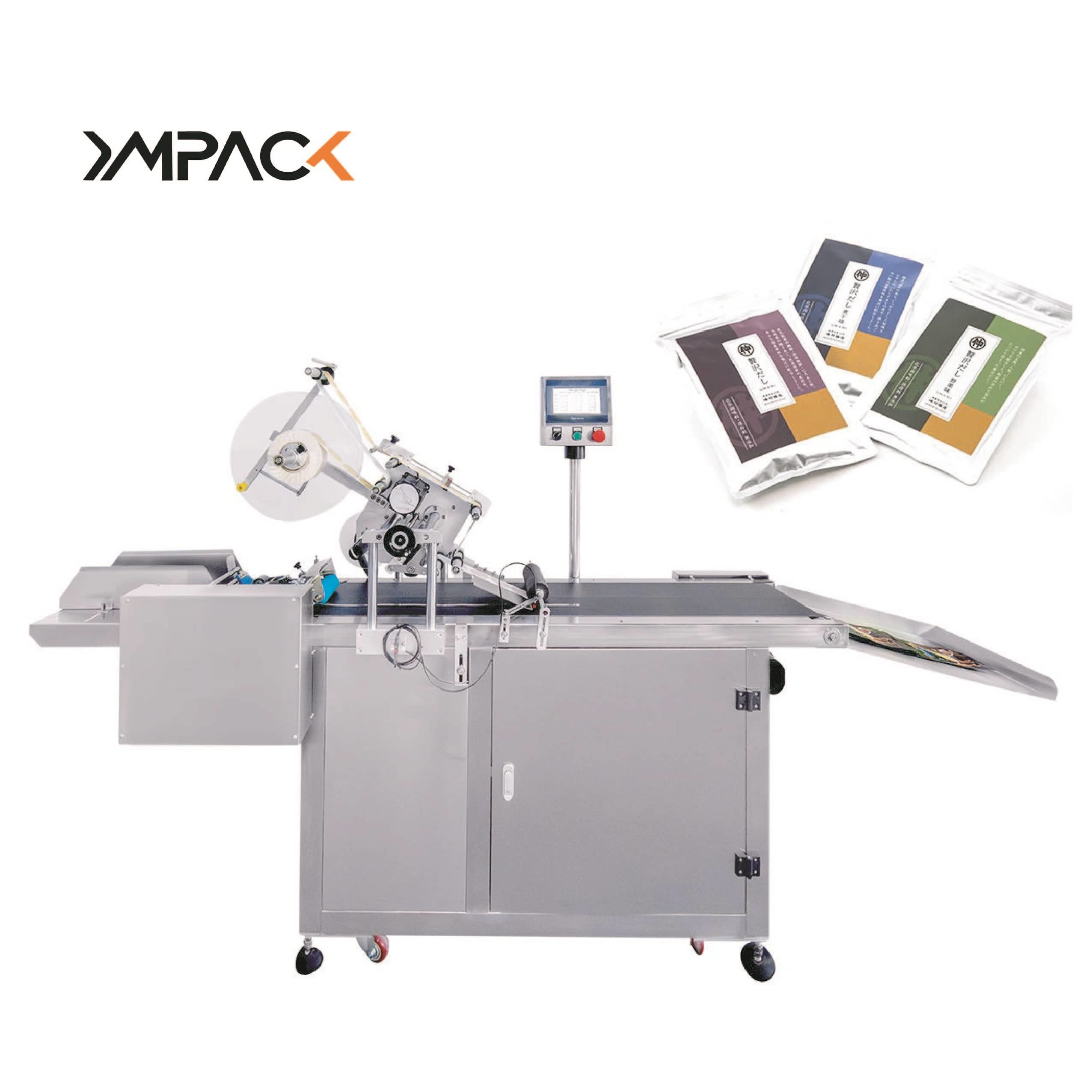 High Accuracy Automatic Labeling Machine Cardboard Box and Coffee Bag Label Applicator Machine
