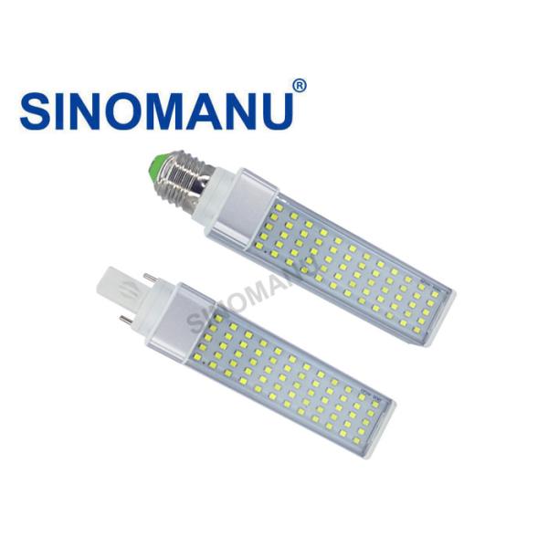 6063 Aluminum Alloy G24 Base LED , Clear PC Cover 6500K G24 LED Dimmbar