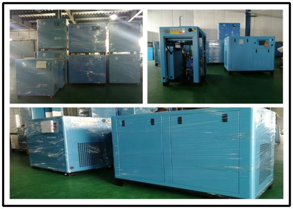 110KW Stationary Energy Saving Air Compressor , Screw Type Air Compressor
