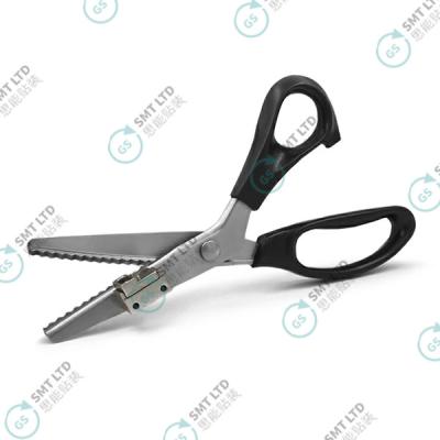 Black SMT Splice Tool with Zig Zag Positioning Steel Tool Body and Plastic Handle for Precision Cutting