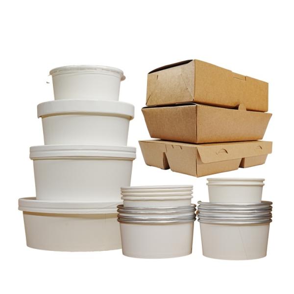 Eco-friendly customized food grade disposable fast food salad restaurant takeaway paper box