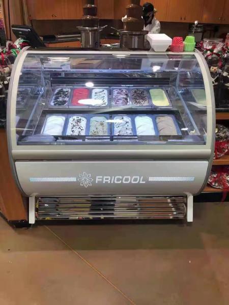 Ice Cream Gelato Display Freezer Showcase with CE/ETL