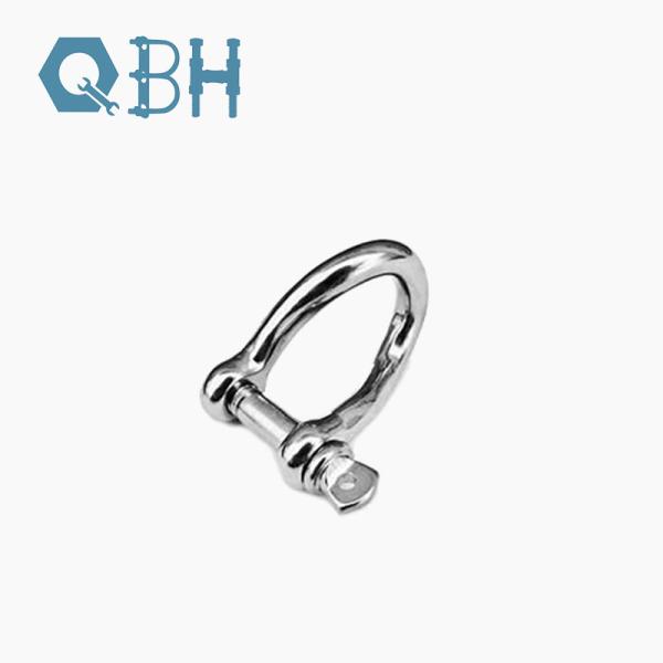 Marine Twisted Long D Shackle Forged 316 Stainless Steel