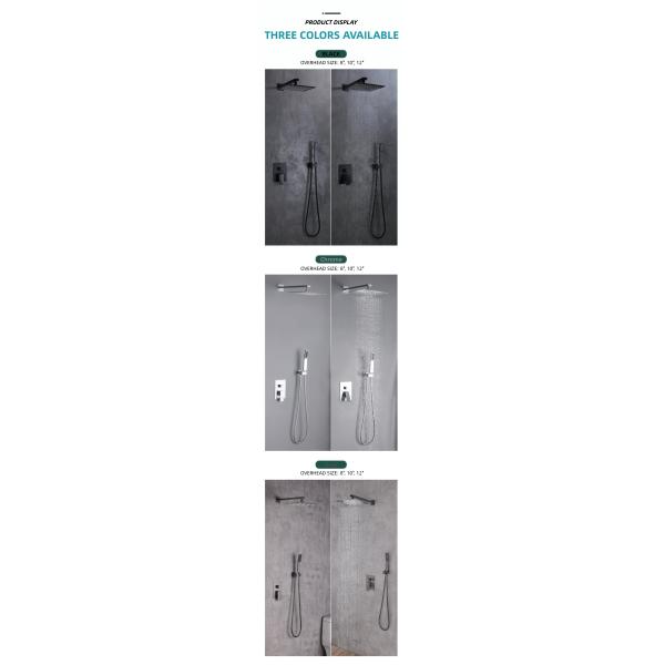 Commercial Concealed Valve Showers Embedded Concealed Rain Shower Set