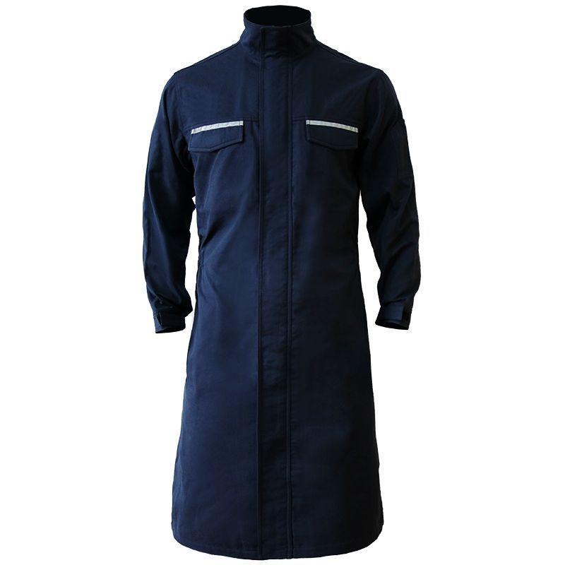 Flame Resistant Arc Flash Lab Coat Water Repellent Anti Static Lab Coat High Visibility