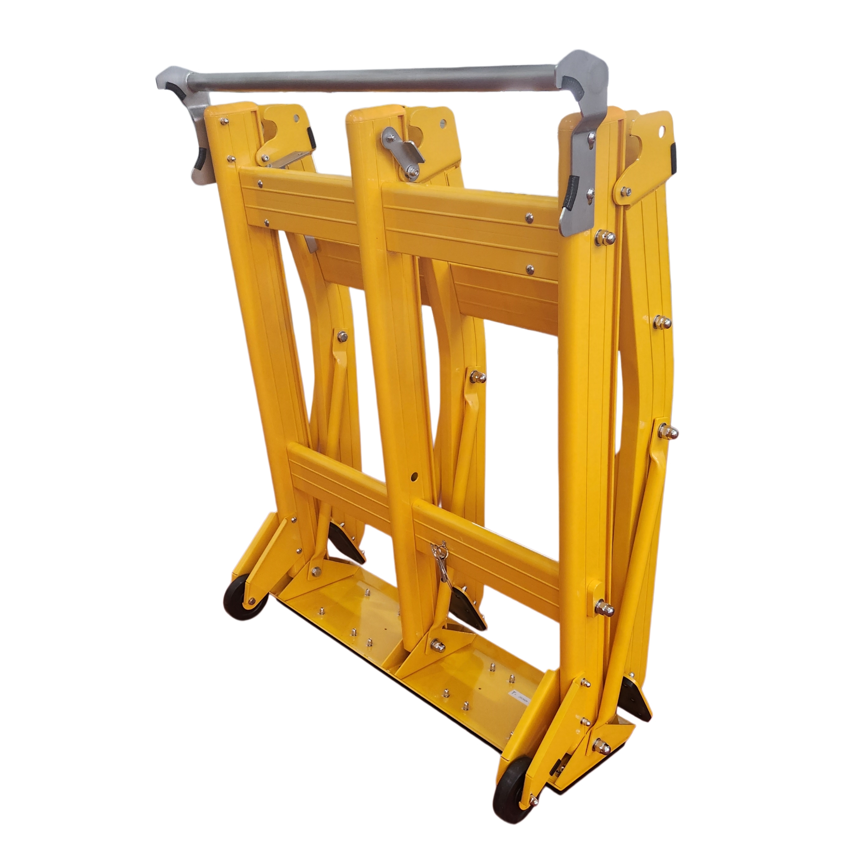Lightweight Aluminum Portable Vehicle Barricades with Foldable Design for Short-Distance Braking in Road Safety