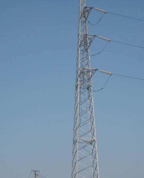 Linha de transmissão 33KV galvanizada torre de aço da estrutura