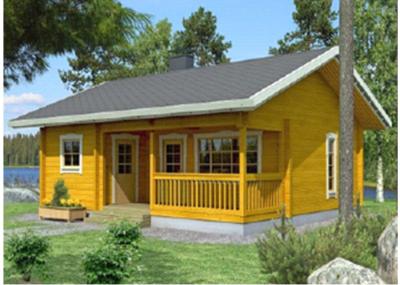 One Floor Outdoor Wooden House Chalet With 36mm 72mm 110mm Wall