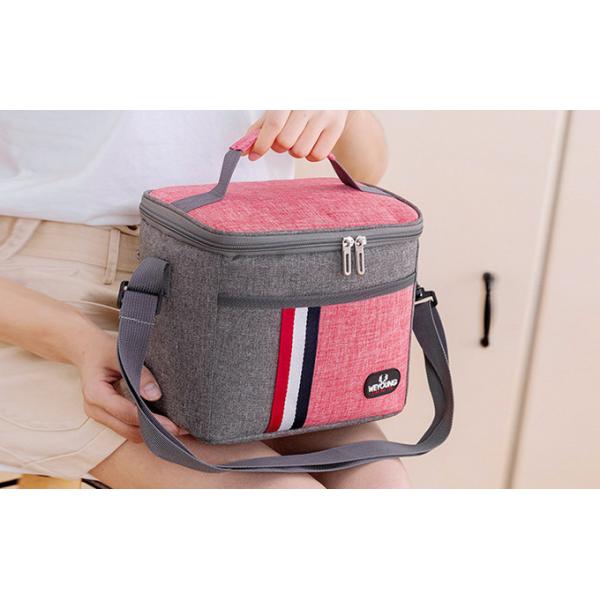 Durable 8000ml Rectangle Insulated Thermal Oxford Cloth Customizable Lunch Bag