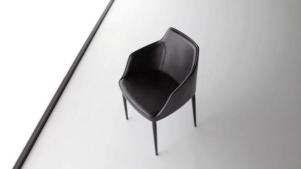 Home Furniture Bloom Dining Chair / Metal Feet Restaurant Dining Chairs