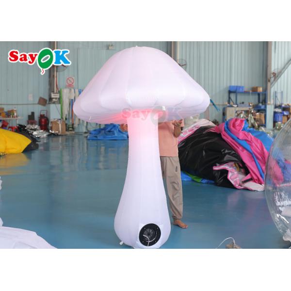 Seta blanca de iluminación inflable de la decoración del paño los 2m LED de Oxford