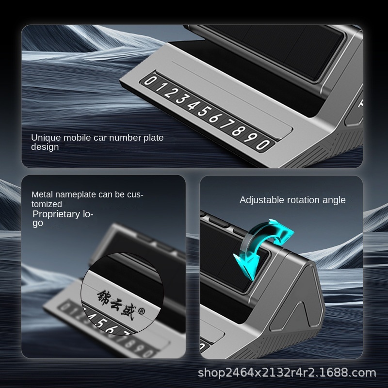 JYS-TPMS S10 Wireless Solar TPMS Tire Pressure Monitor 5V Mobile Car Number Plate Tire Pressure Detection Sensor 1Y Warranty
