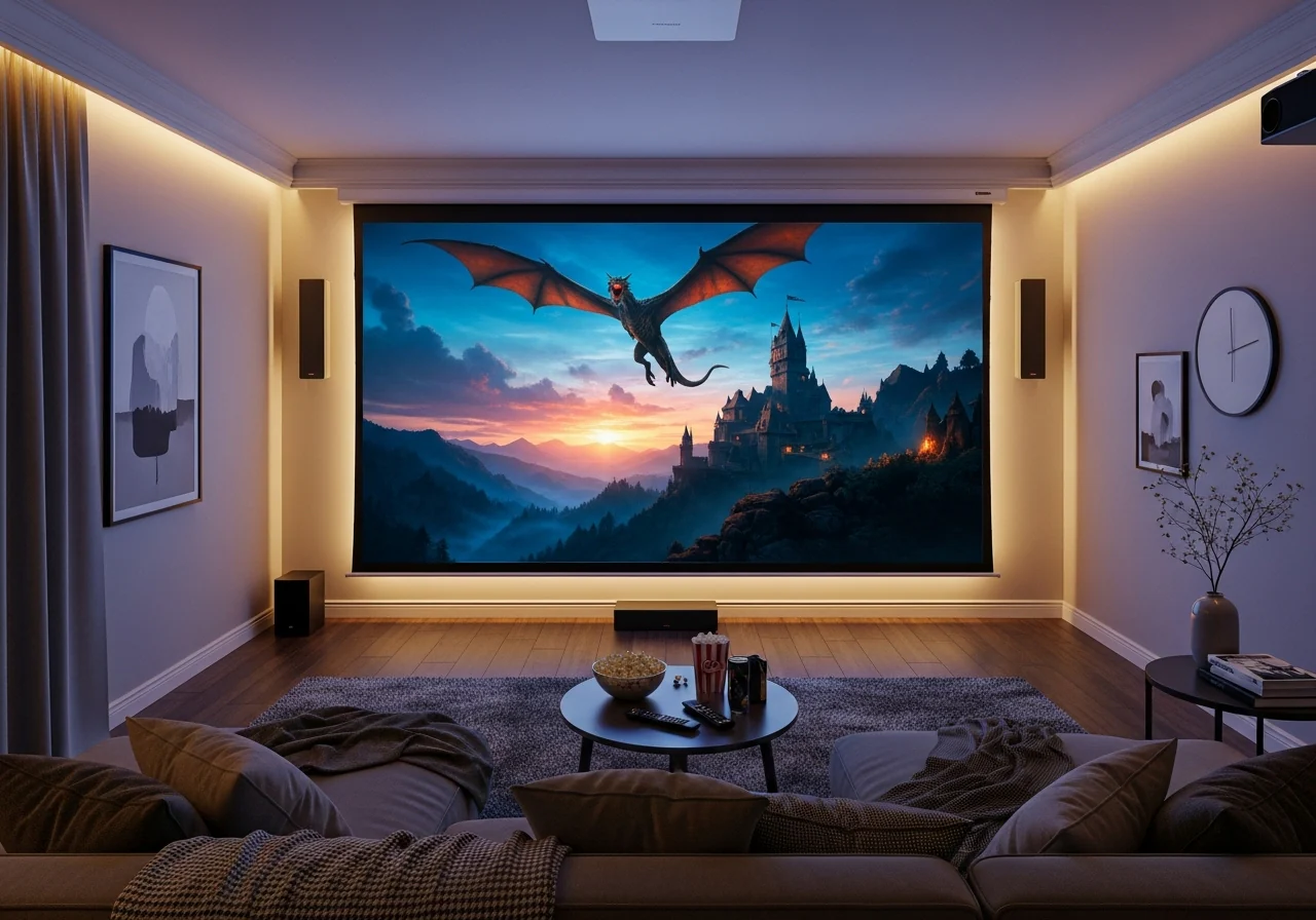 Home & Business Ready 4300-Lumen WUXGA 3LCD Projector with Android System