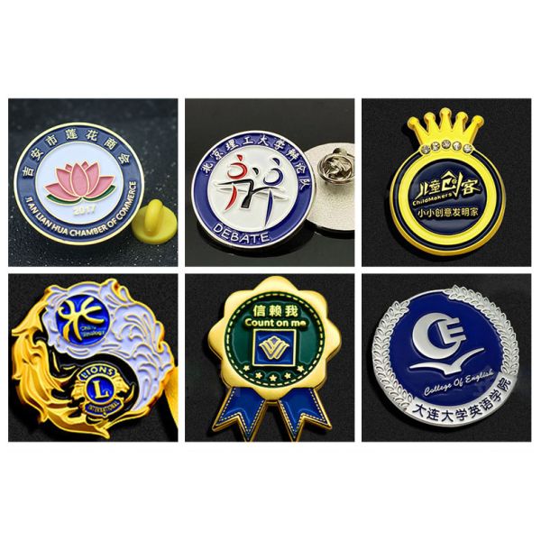 Custom Hard Enamel & Color Epoxy Pins - Magnetic Flower Love Design Metal Badges, Eco-Friendly (Factory Wholesale)