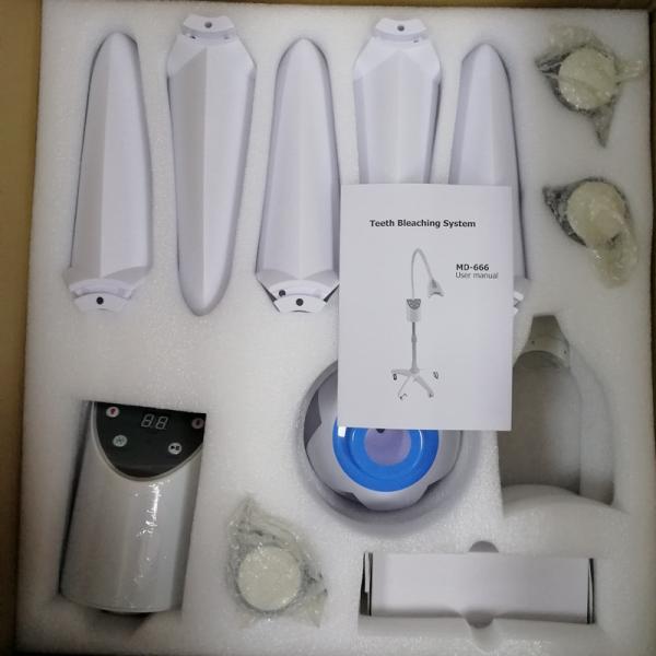 Máquina dental 6000LM 490nm do alvejante dos dentes do tubo do ganso MD-666