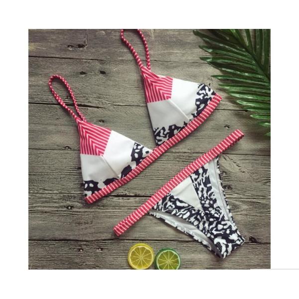 Swimwear button 2018 Sexy Bikinis women swimsuit brazilian woman Bandeau Push up Vintage Bikini Set Biquini beachwear