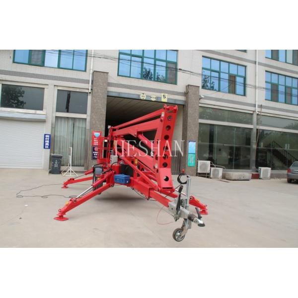 20-метровый прицеп Hered с телескопическим шарнирным сочленением, буксируемый ковшовый подъемник со сборщиком вишни