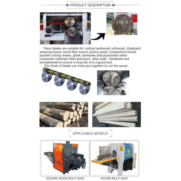 Blade Width 320x3.8x2.2x75x18 4 Multi Ripping Saw Blade for Carbide Wood Sawing