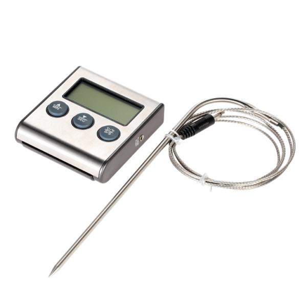 Rushed Digital Thermometer for Oven free Digital Lcd Display Probe Food Thermometer Timer