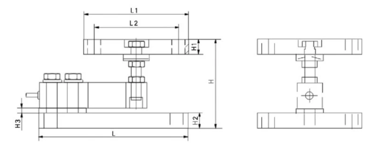 Robust Dynamic Load Cells 500kg to 5T Weighing Sensor Module For Industrial Tank And Silo Weighing